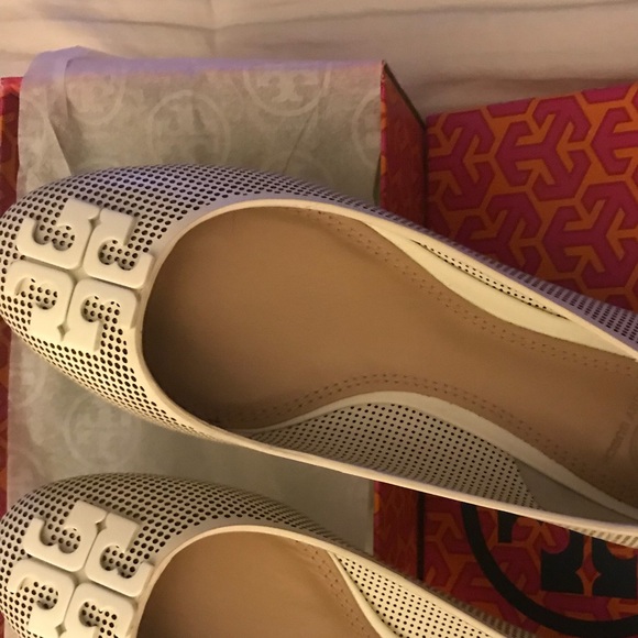 tory burch perforated flats
